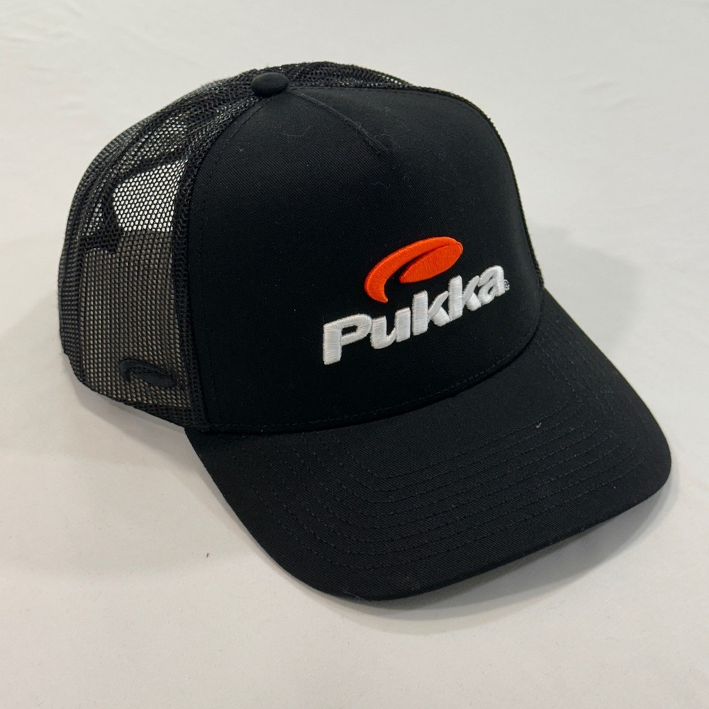 Pukka 5000M Rudder Trucker Hat Mens OSFA Black Mesh Snapback | Gorpcore